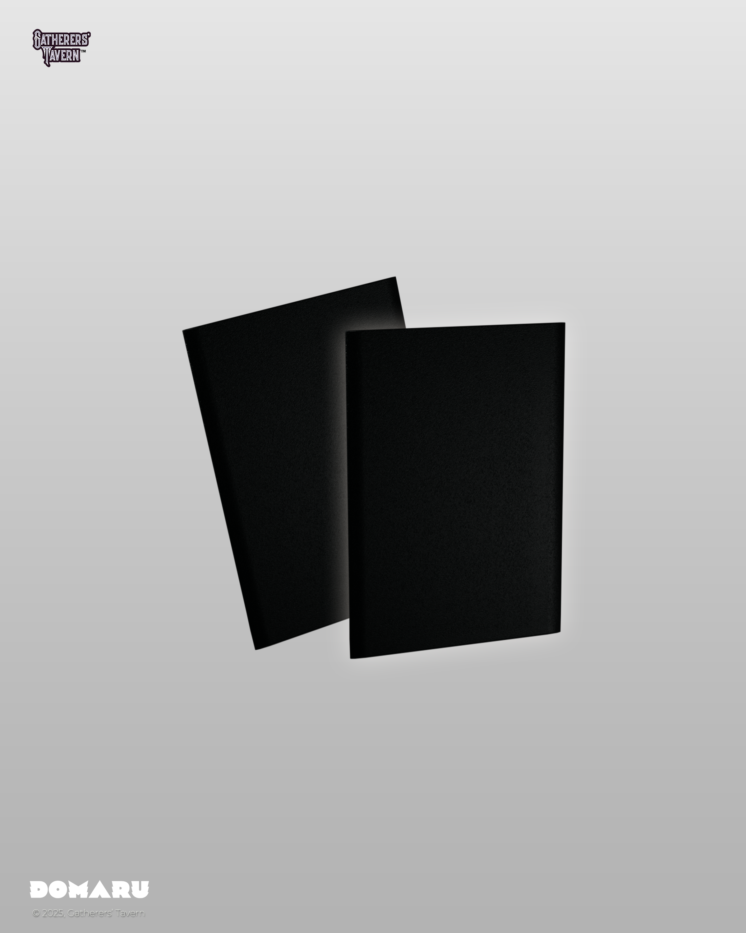 GATHERERS TAVERN DOMARU SLEEVES - GOTHIC BLACK Standard Size (100ct) (Copy)
