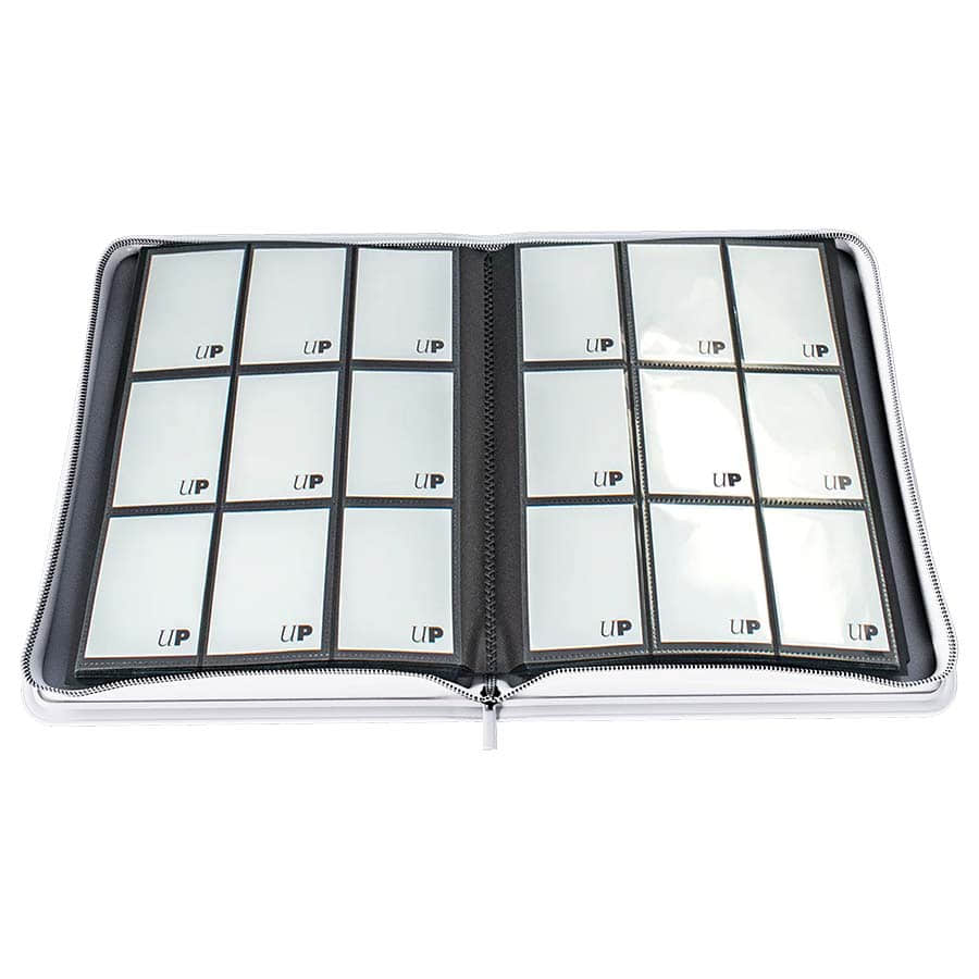 ULTRA PRO: VIVID COLLECTION: 9-POCKET ZIPPERED PRO-BINDER: WHITE