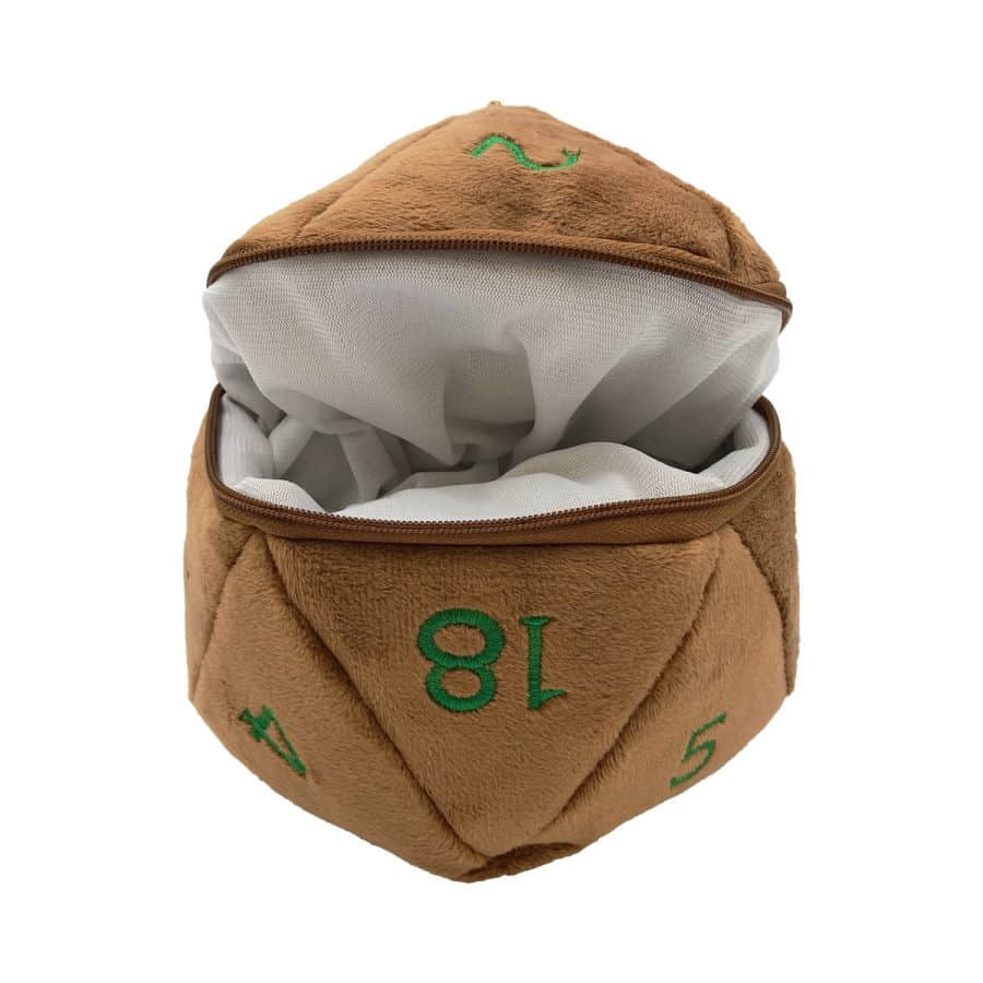 ULTRA PRO: Dungeons & Dragons: D20 Plush Dice Bag: Feywild Copper & Green