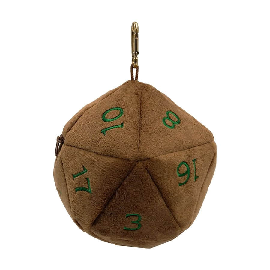 ULTRA PRO: Dungeons & Dragons: D20 Plush Dice Bag: Feywild Copper & Green